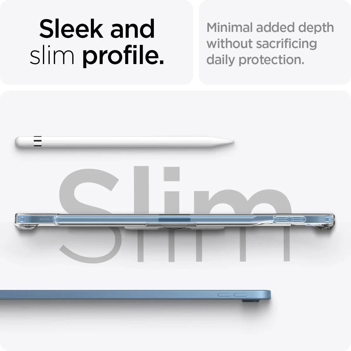 Apple iPad Transparent Clear Back Shell Cover Kick Stand Case - Image 3