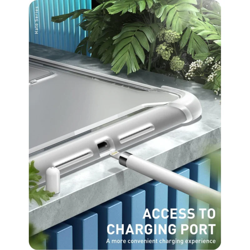 Apple iPad Transparent Clear Back Shell Cover Kick Stand Case - Image 5