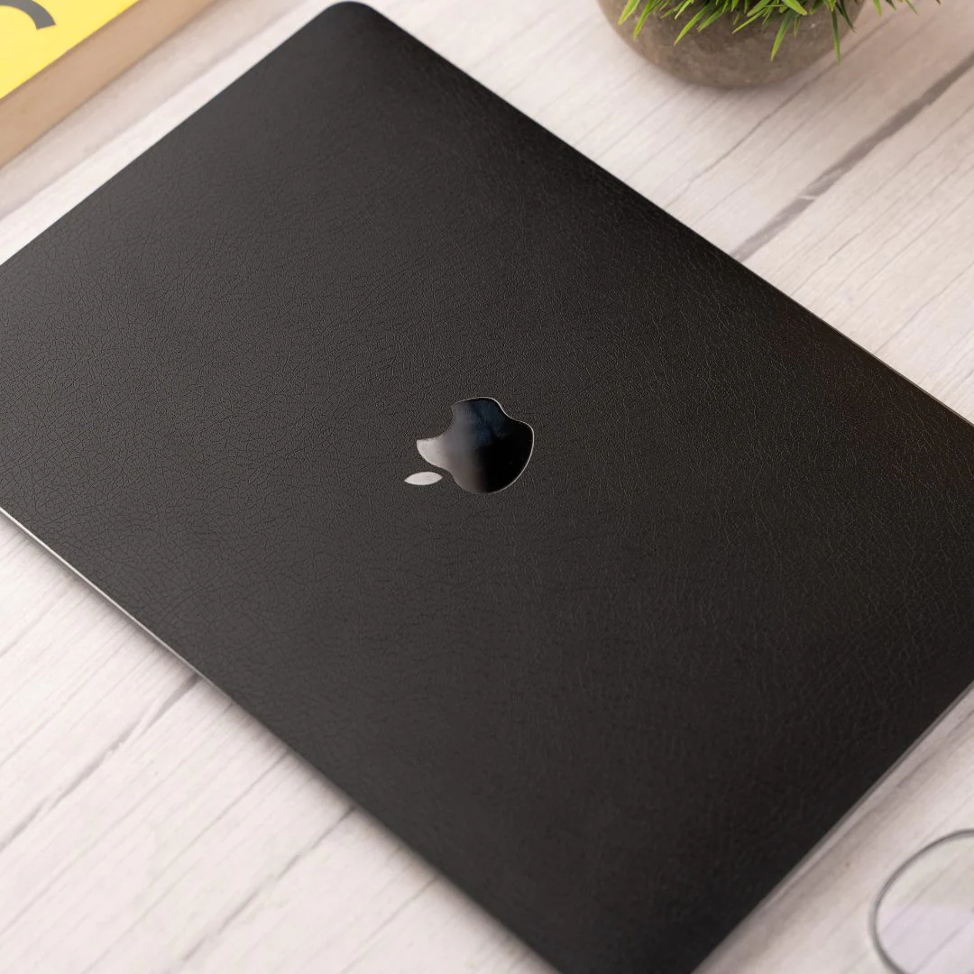Black Leather Laptop Skins - Image 3