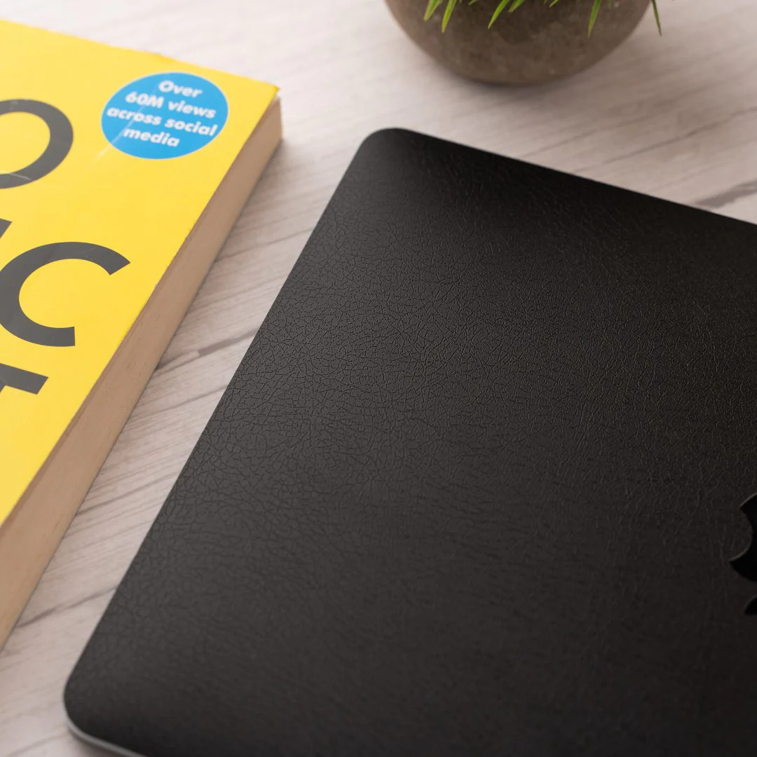 Black Leather Laptop Skins - Image 4